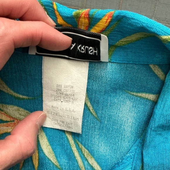 Vintage 90s California Crush Bright Floral Top - Picture 3 of 10